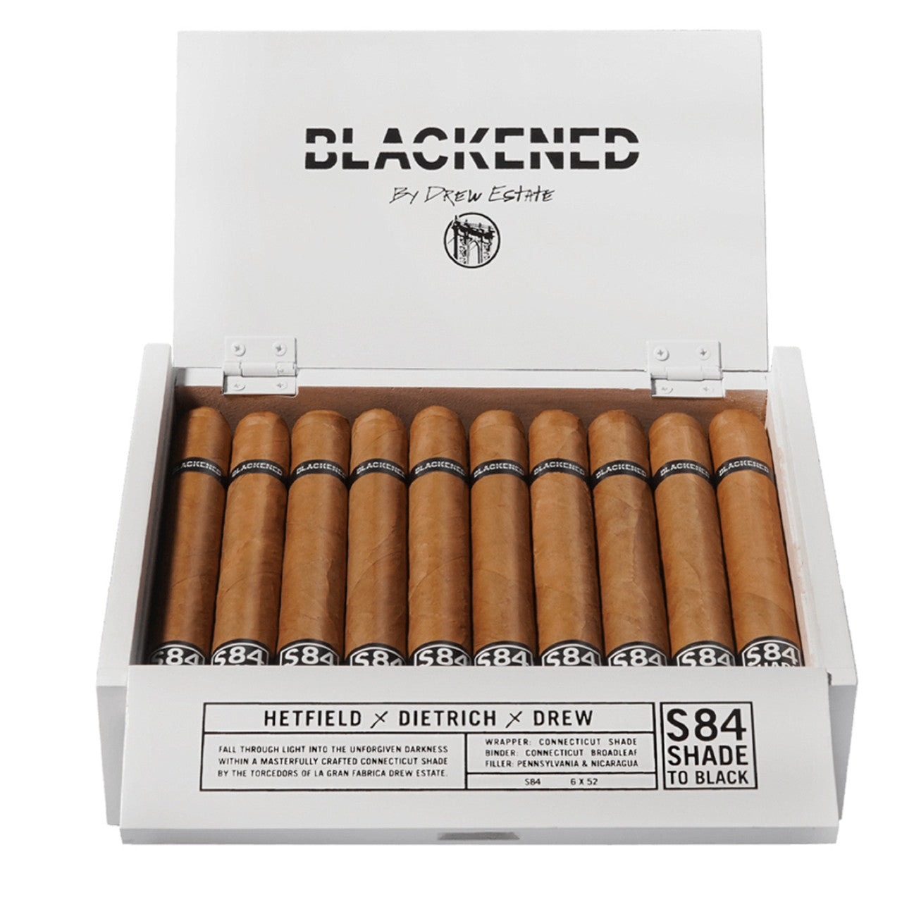 DREW ESTATE BLACKENED S84 SHADE ROBUSTO 5X50 BOX 20ct