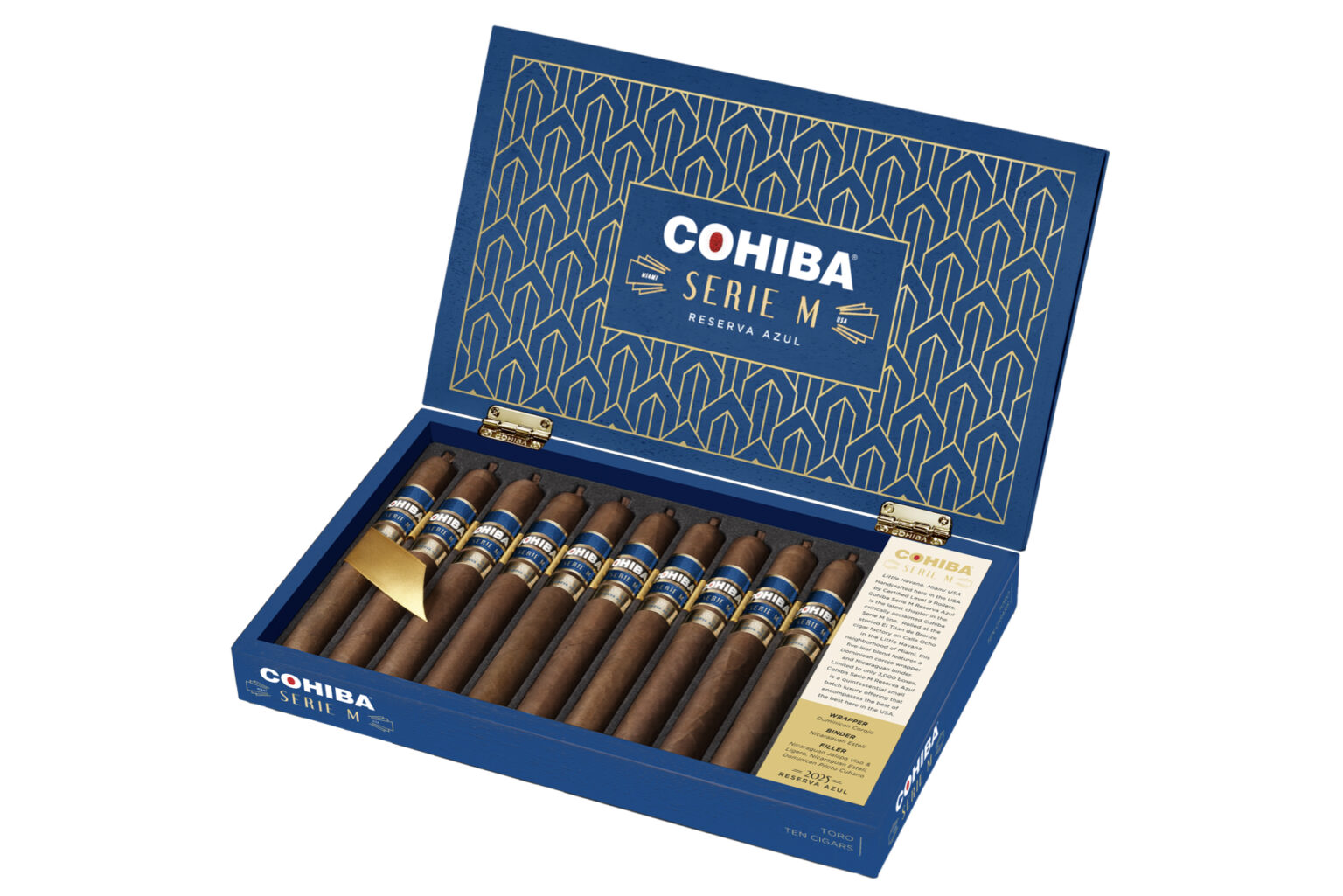 Cohiba Serie M Reserva Azul Toro (Box of 10)
