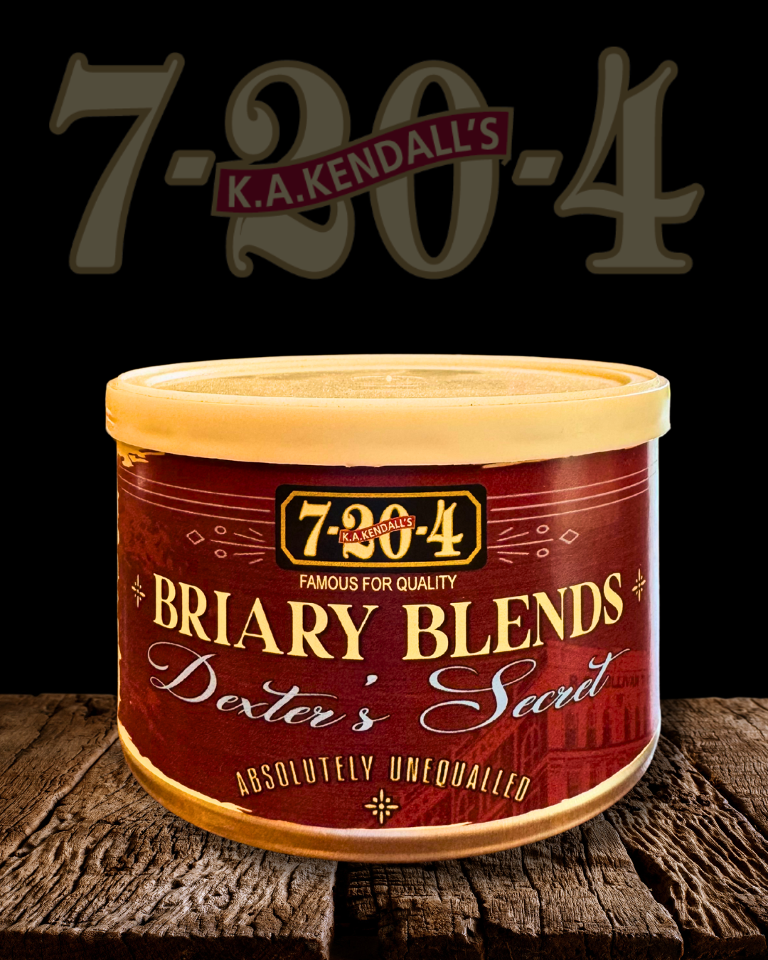 2oz tobacco tin 7-20-4 Briary Blends Dexter's Secret (2oz Tobacco Tin) 2oz tobacco tin 7-20-4 Briary Blends Dexter's Secret (2oz Tobacco Tin)