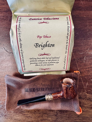 Esoterica Brighton 8oz Bag + 4th Generation Autumn Billiard Pipe Bundle
