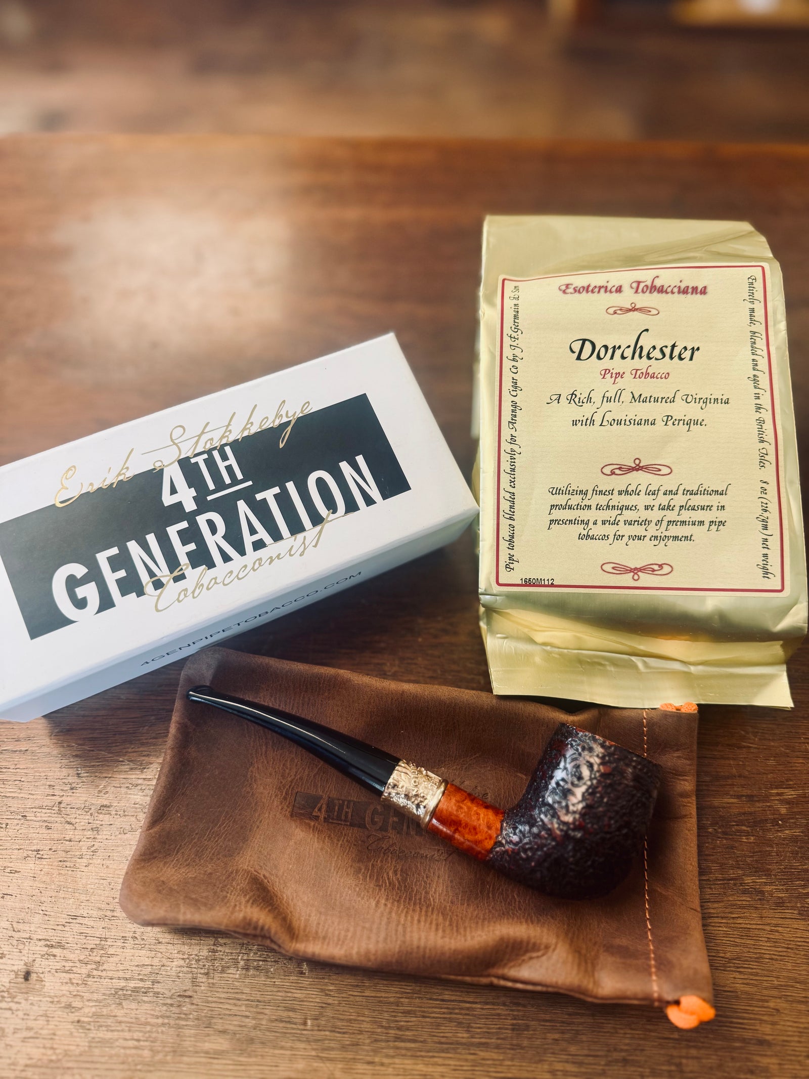 Esoterica Dorchester 8oz Bag + 4th Generation Winter Egg Pipe Bundle