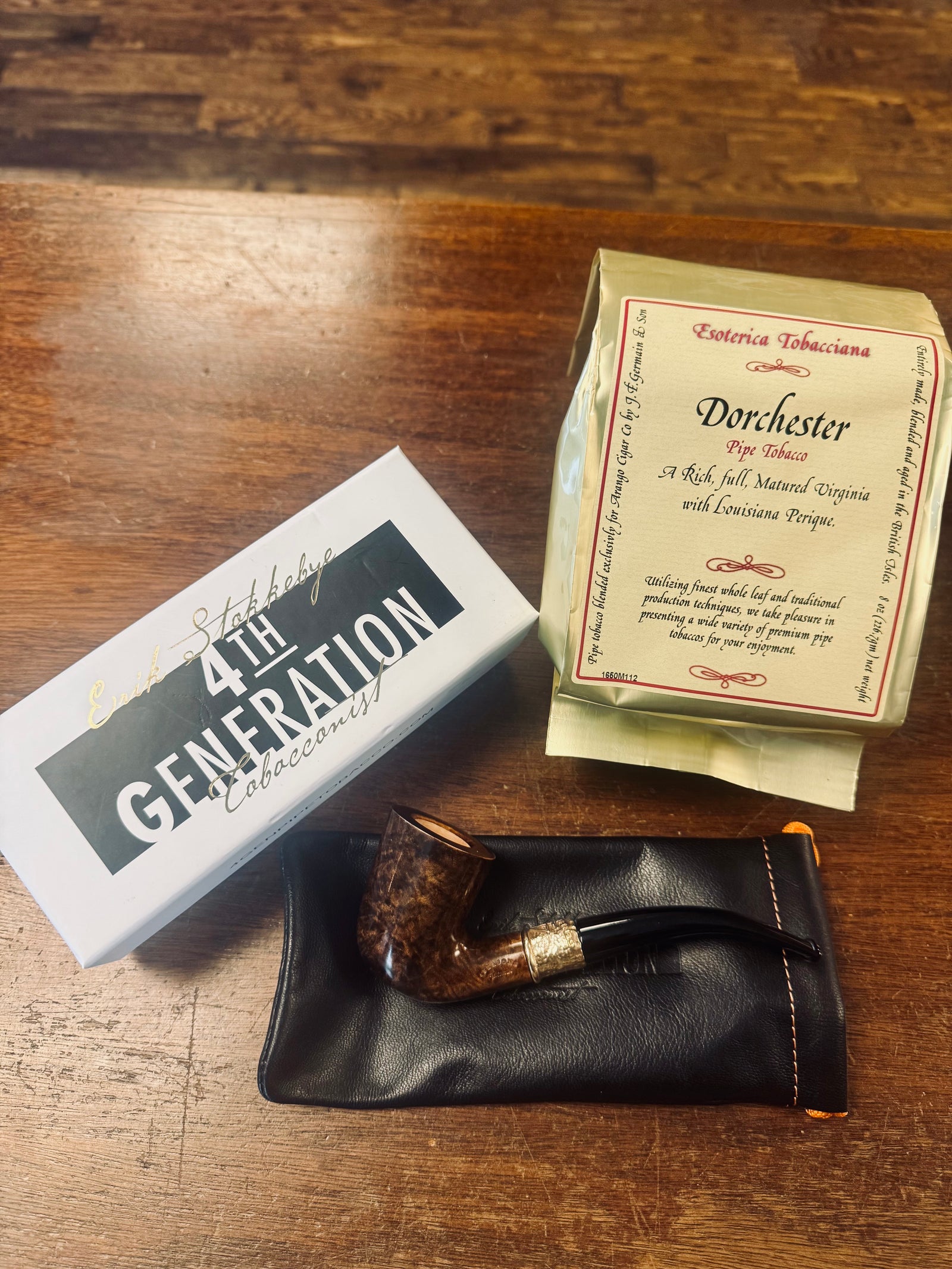 Esoterica Dorchester 8oz Bag + 4th Generation Autumn Dublin Pipe Bundle