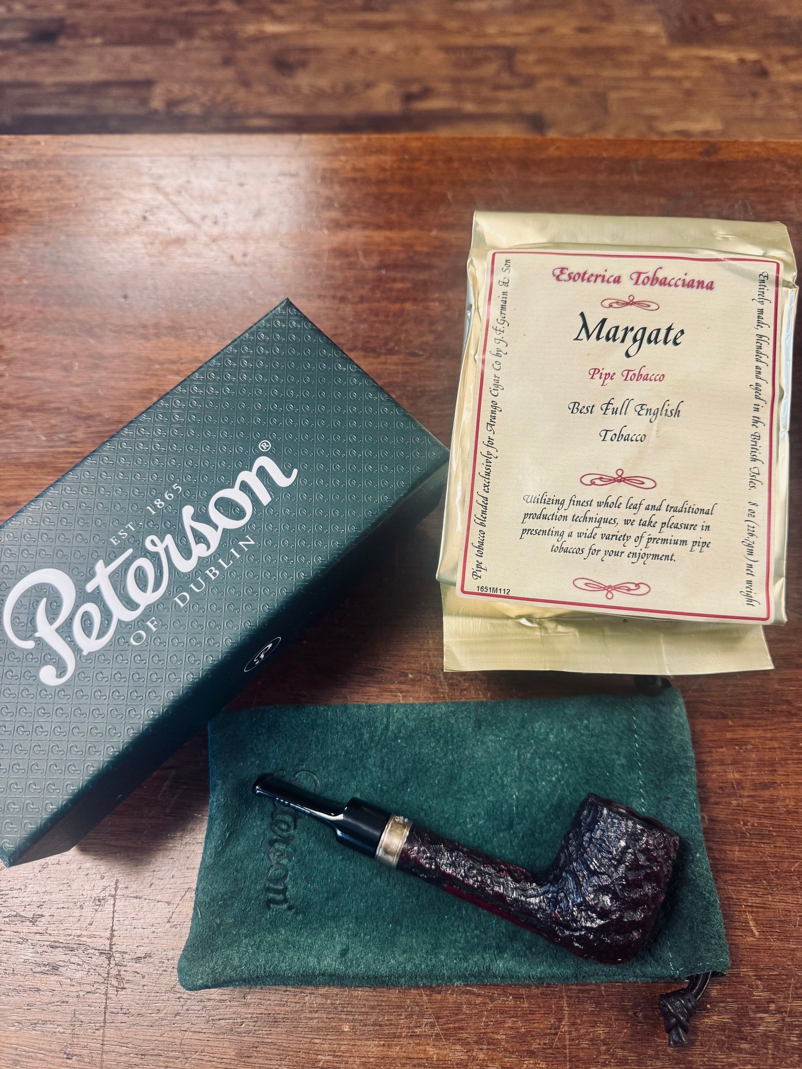 Esoterica Margate 8oz Bag + Peterson Cobble 53 Pipe Bundle