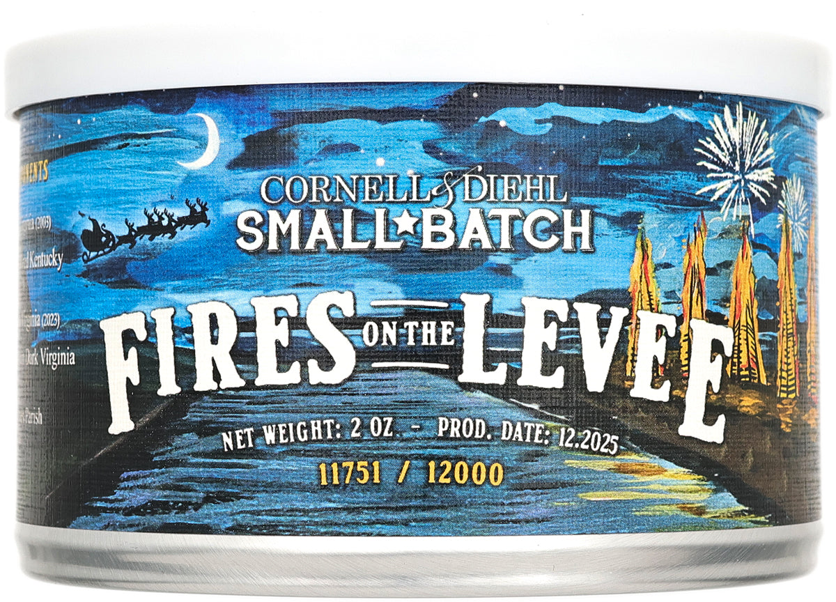 cornell & diehl tobacco Cornell & Diehl Fires on the Levee (2oz Tobacco Tin)