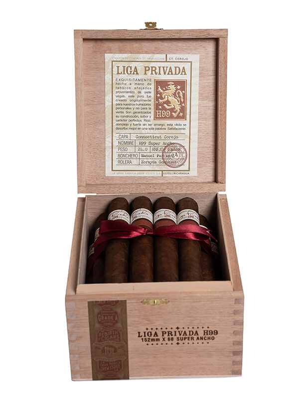 LIGA PRIVADA H99 COROJO SUPER ANCHO GORDO 6X60 BOX 24ct