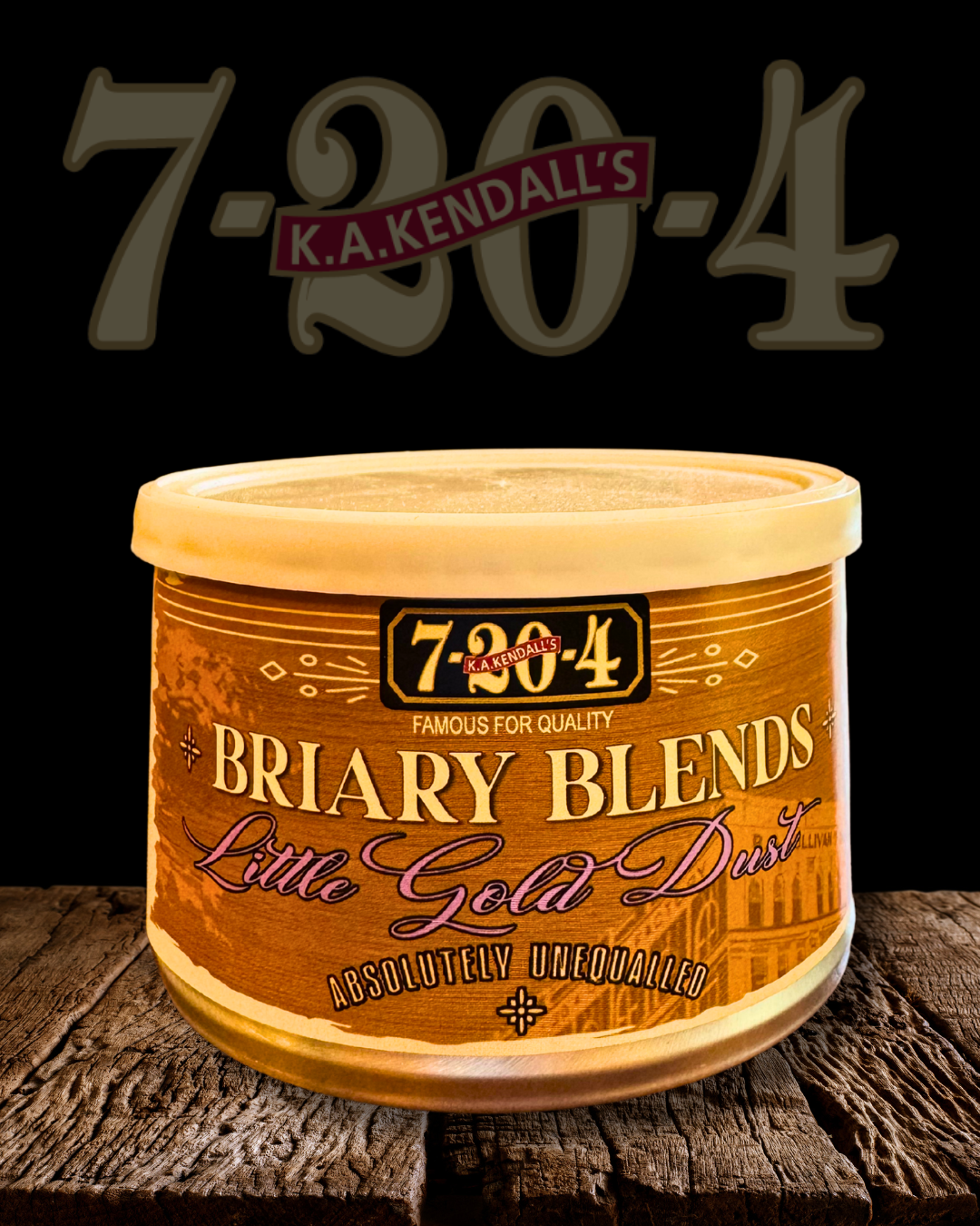 7-20-4 Briary Blends Little Gold Dust (2oz Tobacco Tin)