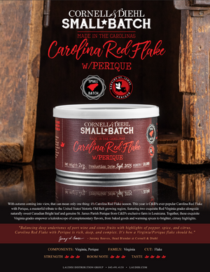 Cornell & Diehl Carolina Red Flake with Perique (2oz Tobacco Tin)