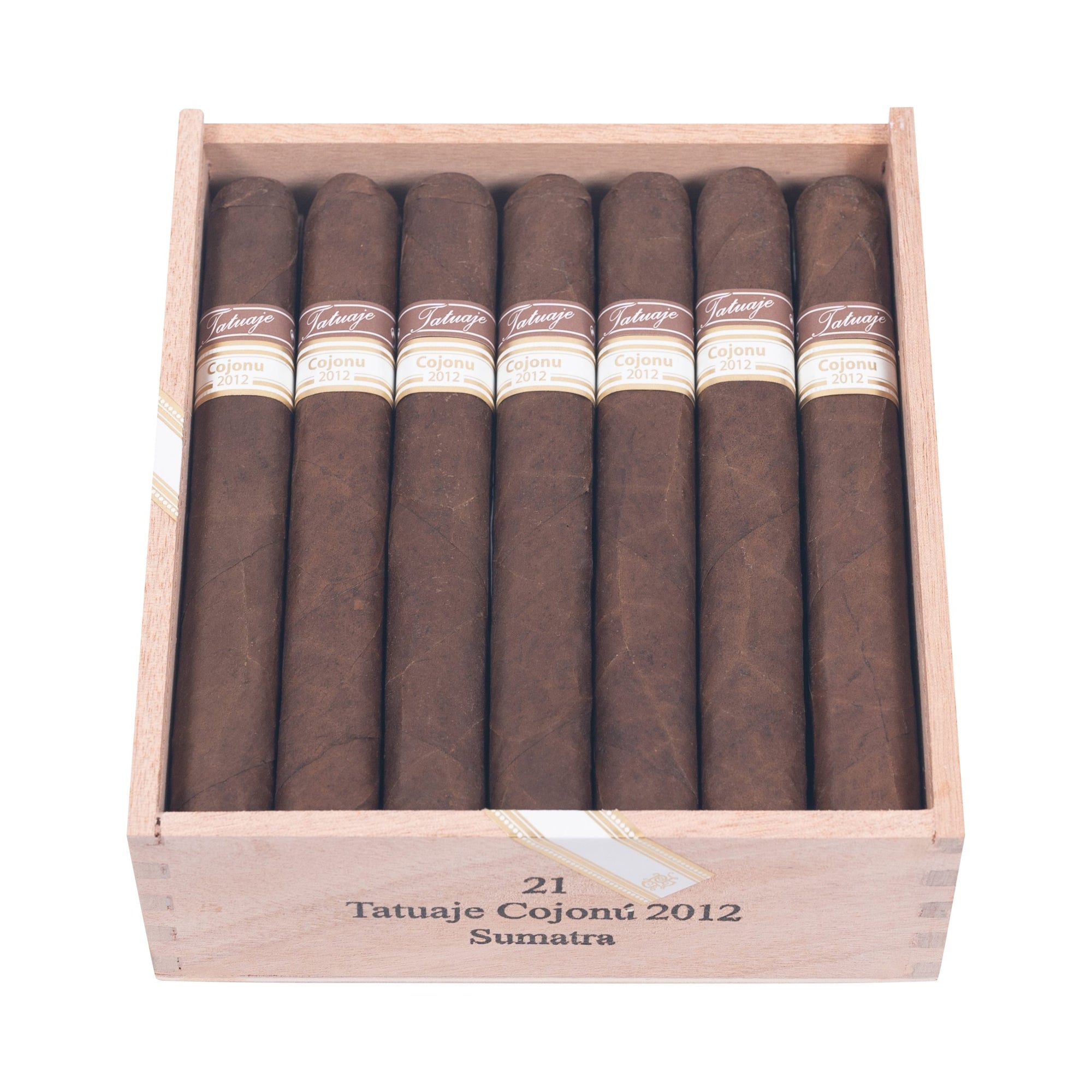 TATUAJE COJONU 2012 SUMATRA (PRE-PACK) 6 1/2 x 52 BOX 21ct