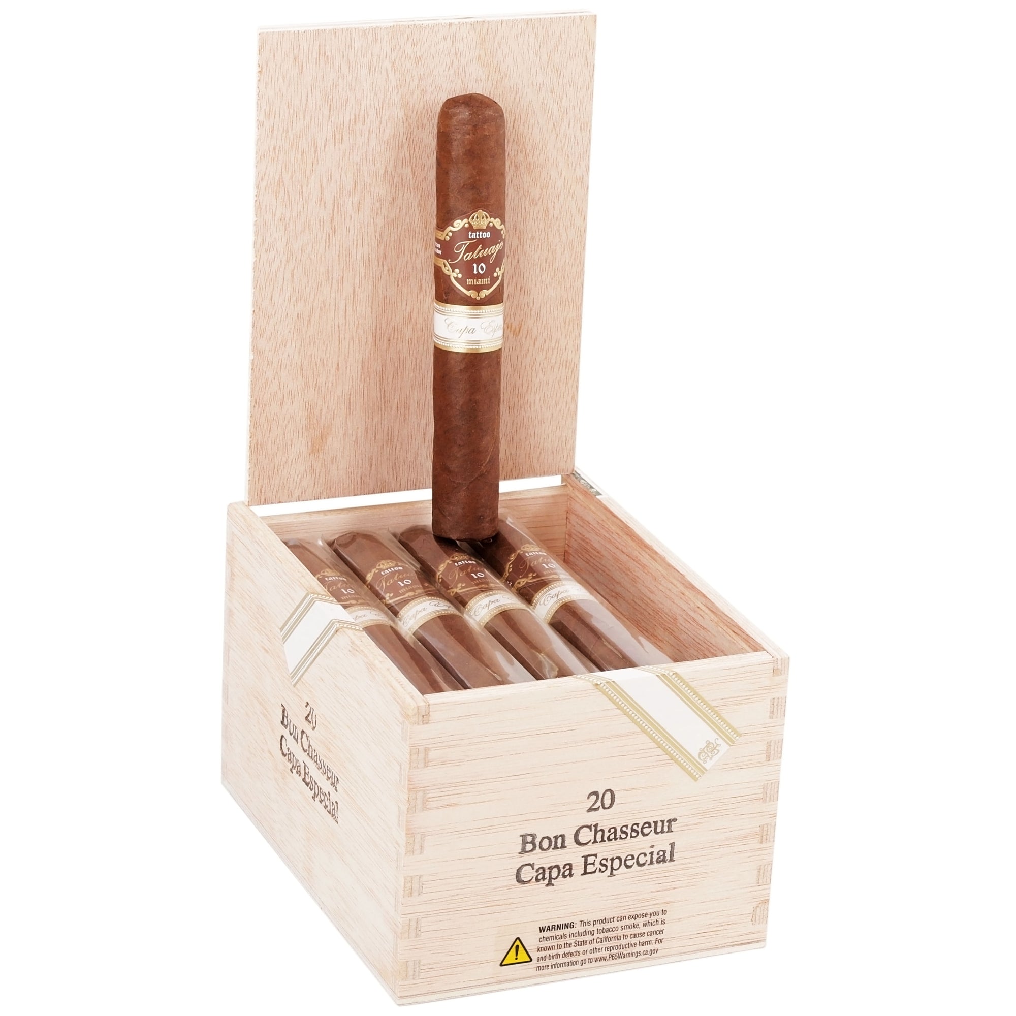 TATUAJE BON CHASSUER CAPA ESPECIAL 5 5/8 x 52 BOX 20ct