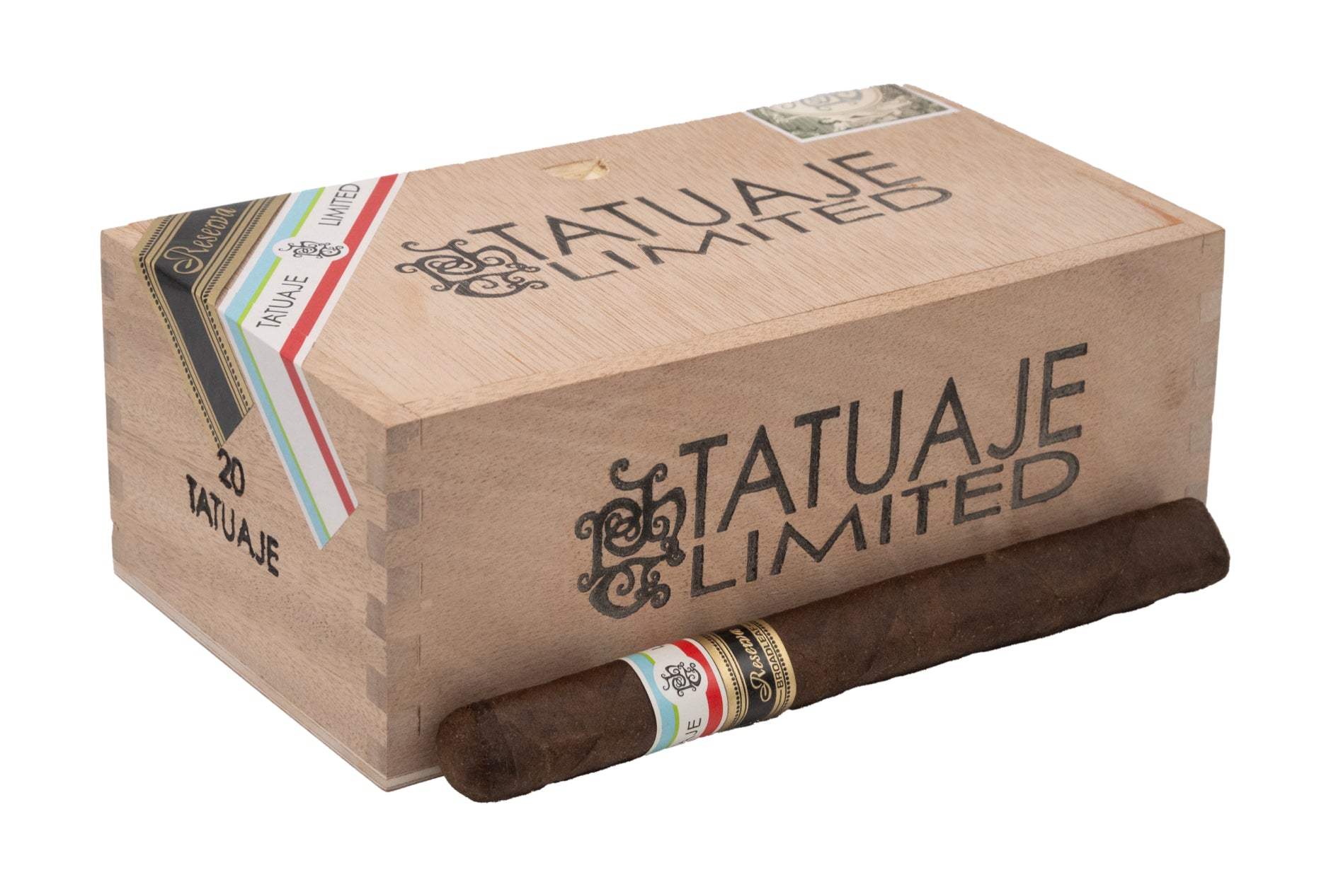 TATUAJE LLE BROADLEAF RESERVA 6 3/4 x 42 BOX 20ct