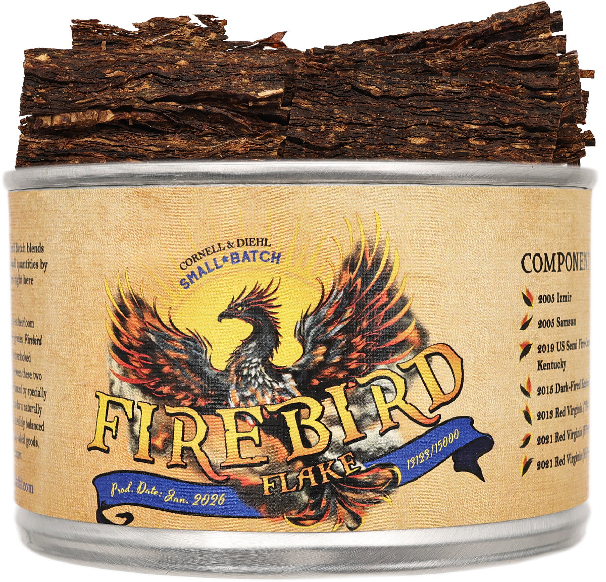 Cornell & Diehl Firebird Flake (2oz Tin) - Twins Smoke Shop