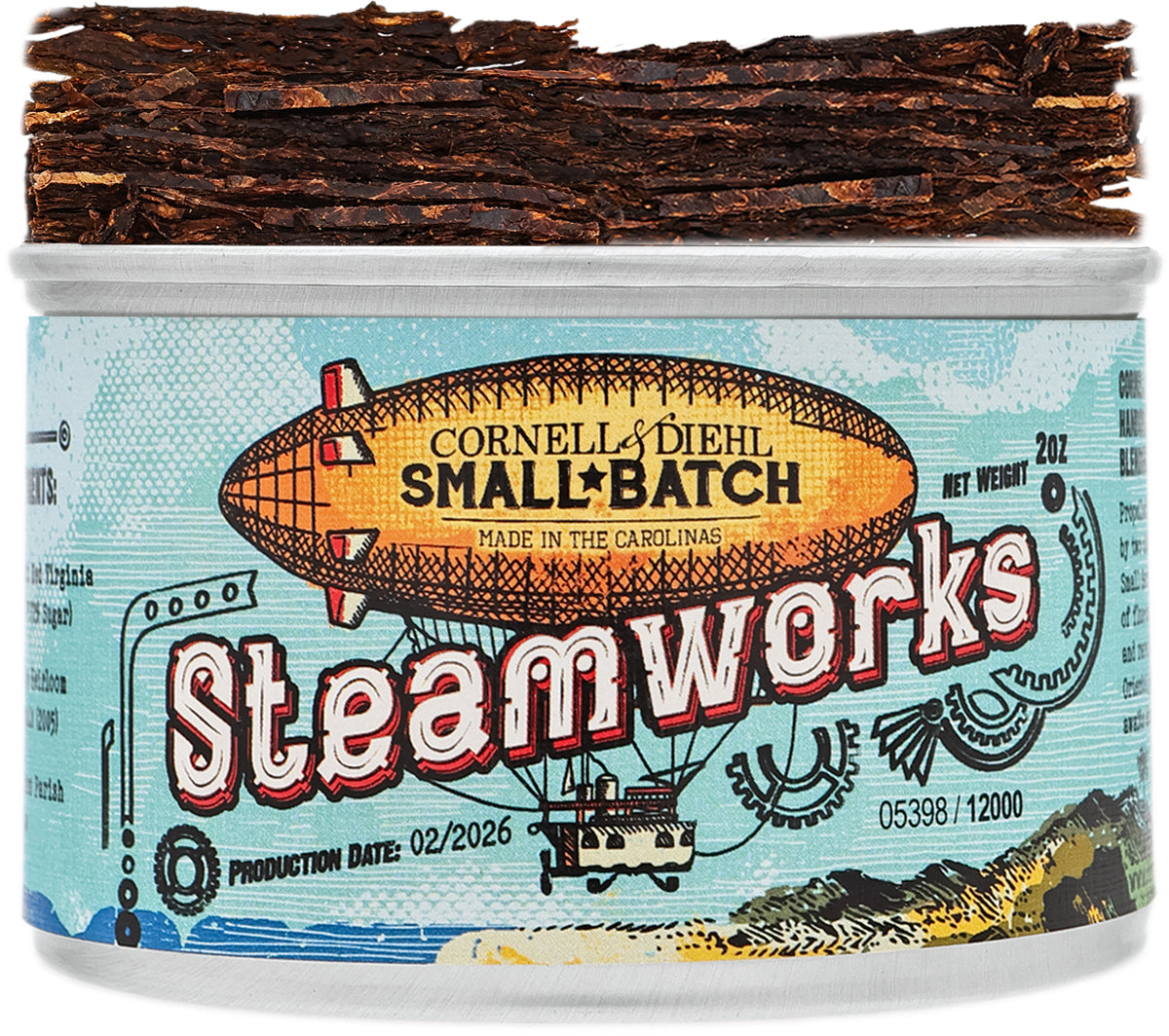 Cornell & Diehl Steamworks Tobacco (2oz Tin)